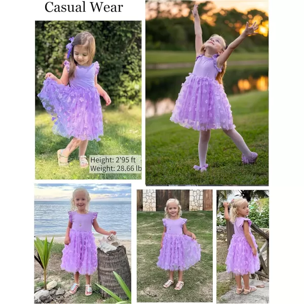 Arshiner Toddler Tutu Dress Little Girls Fluffy Summer Dresses Casual Party Tulle Sundress for Kids 2-6Y