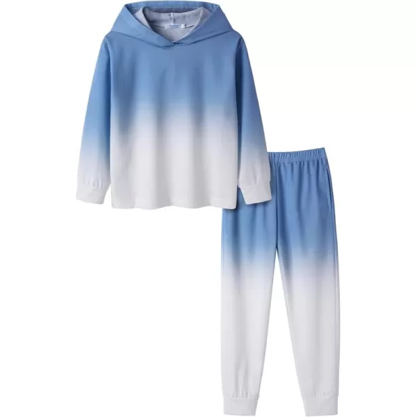 Arshiner Girl's 2 Piece Tie-dye Pullover Hooded Sweatshirt Set Sweatsuits and Sweatpants
