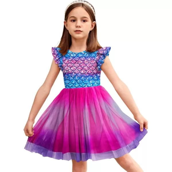 Arshiner Toddler Tutu Dress Little Girls Fluffy Summer Dresses Casual Party Tulle Sundress for Kids 2-6Y
