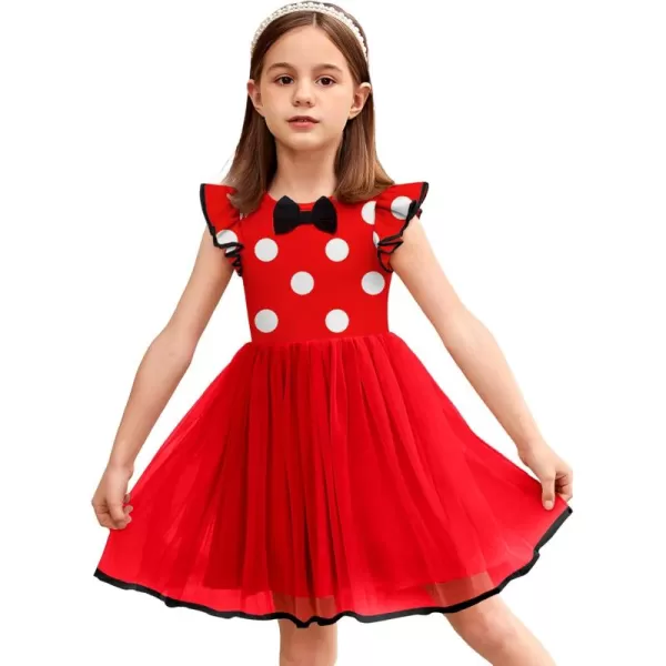 Arshiner Toddler Tutu Dress Little Girls Fluffy Summer Dresses Casual Party Tulle Sundress for Kids 2-6Y