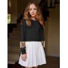imageArshiner Girls Crewneck Sweatshirt Long Sleeve Pullover Tops Drop Shoulder Sweatshirts Side Split for 514 YearsLeopard Patchwork Sleeve