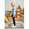 imageArshiner Girls Crewneck Sweatshirt Long Sleeve Pullover Tops Drop Shoulder Sweatshirts Side Split for 514 YearsLight Blue