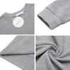 imageArshiner Girls Crewneck Sweatshirt Long Sleeve Pullover Tops Drop Shoulder Sweatshirts Side Split for 514 YearsLight Grey