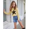 imageArshiner Girls Crewneck Sweatshirt Long Sleeve Pullover Tops Drop Shoulder Sweatshirts Side Split for 514 YearsStar  Khaki