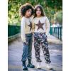 imageArshiner Girls Crewneck Sweatshirt Long Sleeve Pullover Tops Drop Shoulder Sweatshirts Side Split for 514 YearsStar  Khaki