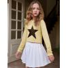 imageArshiner Girls Crewneck Sweatshirt Long Sleeve Pullover Tops Drop Shoulder Sweatshirts Side Split for 514 YearsStar  Khaki