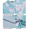 imageArshiner Girls Dress Kids Holiday Casual Long Sleeve High Low Swing Midi DressesBlue Floralshort Sleeve