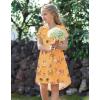 imageArshiner Girls Dress Kids Holiday Casual Long Sleeve High Low Swing Midi DressesPat12