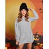 imageArshiner Girls Hoodies Kids Long Pullover Hooded Sweatshirt with Kangaroo PocketGrey