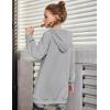 imageArshiner Girls Hoodies Kids Long Pullover Hooded Sweatshirt with Kangaroo PocketGrey