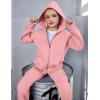 imageArshiner Girls Zip Up Hoodies Teen Fleece FullZip Sweatshirts Jacket Casual Fall Hoodie with PocketLight Pink