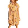 imageArshiner Girls Dress Kids Holiday Casual Long Sleeve High Low Swing Midi DressesPat12