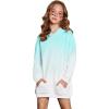 imageArshiner Girls Hoodies Kids Long Pullover Hooded Sweatshirt with Kangaroo PocketGreenwhite