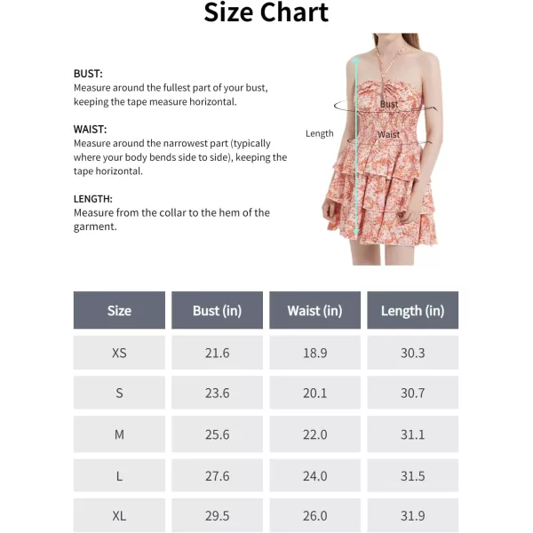 Mebius Womens Floral Mini Dress Summer Criss Cross Halter Backless Preppy Smocked Waist Short Ruffle Dress Picnic BeachOrange