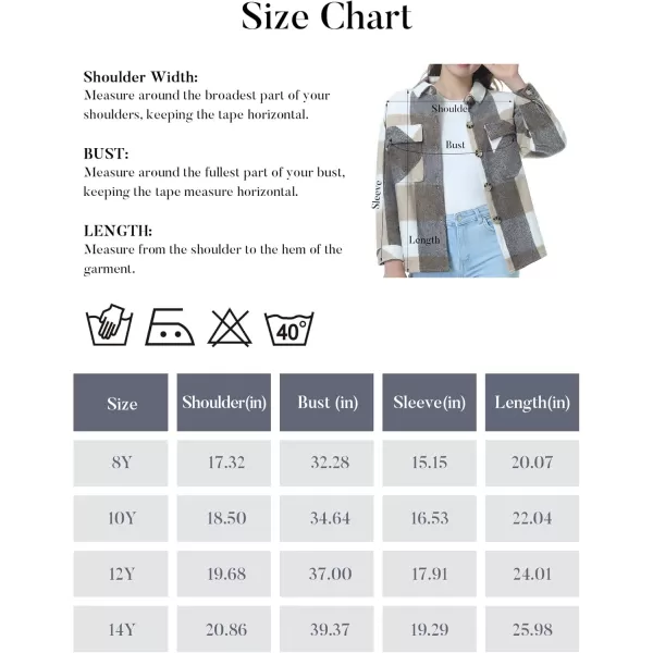Mebius Girls Shacket Jacket Long Sleeve PlaidCorduroy Color Block Button Down Casual Collared Shirt with PocketYellow Plaid