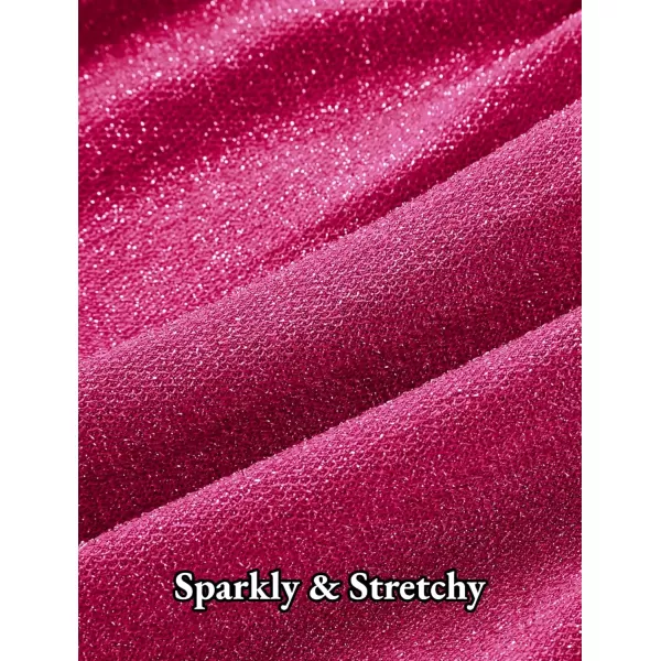 Mebius Girls Spaghetti Strap Bodycon Mini Dress V Neck Summer Sleeveless Ruched Short Tight Pencil DressesHot Pink