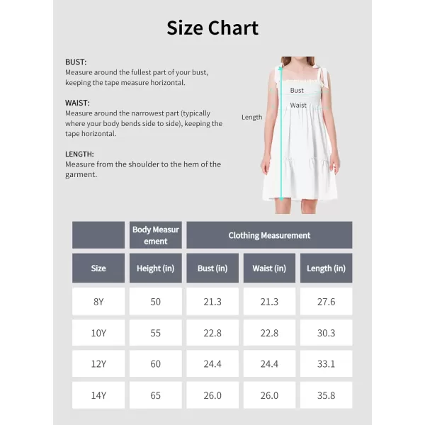 Mebius Girls Summer MiniMaxi Dress Smocked Tie Strap Boho Casual Babydoll Shirred Aline Tiered DressesWhite