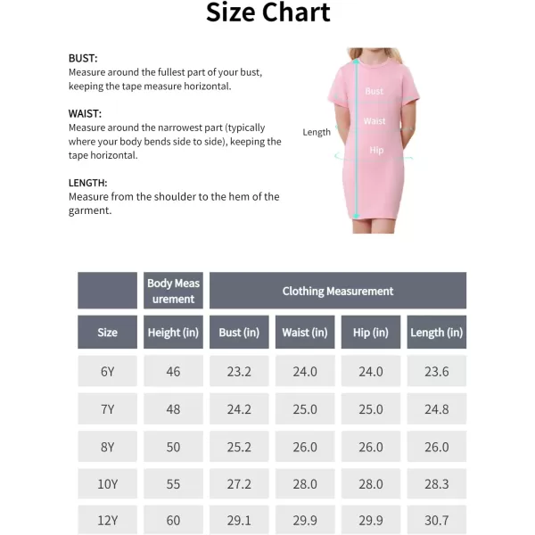 Mebius 3 Pack Girls Basic Short Sleeve Bodycon Dress T Shirt Casual Crewneck Tee Shirt Solid Color DressesSet 1