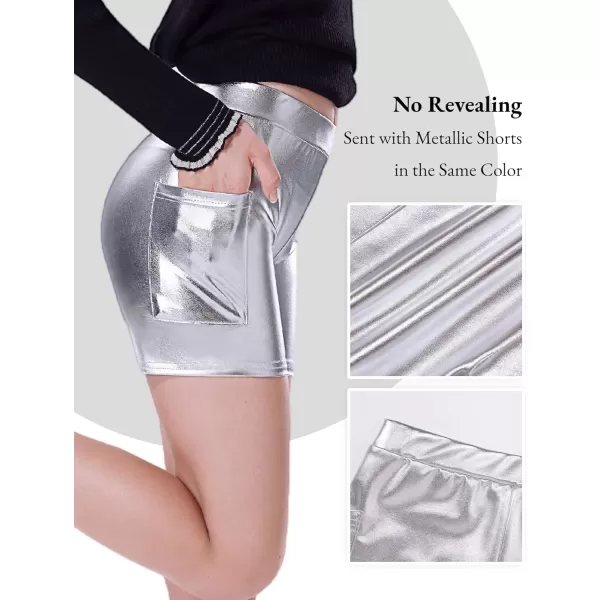 Mebius Girls Sequin Sparkly Skirt Elastic Waist Sparkle Glitter Kids for Party with 612YSilver