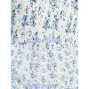 imageMebius Girls Maxi Dress Long Smocked Dresses Swiss Dots Square Neck Short Sleeve Casual Aline Flowy for 612 YearsFloral Blue
