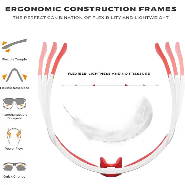 CARFIA Polarized Cycling Glasses Sport Sunglasses for Men 100 UV Blocking Goggles SunglassesGold