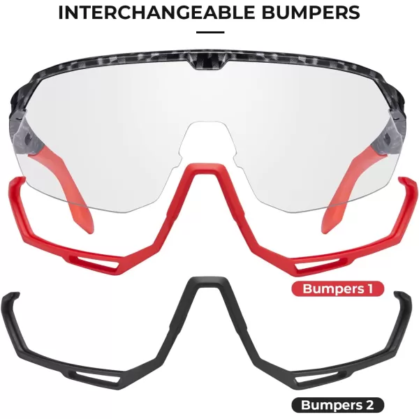 CARFIA Polarized Cycling Glasses Sport Sunglasses for Men 100 UV Blocking Goggles SunglassesRed