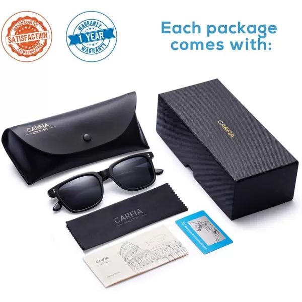 CARFIA Polarized Mens Sunglasses UV400 Protection for Driving Fishing Hiking Golf Outdoor Sport GlassesA2 Grey Lens