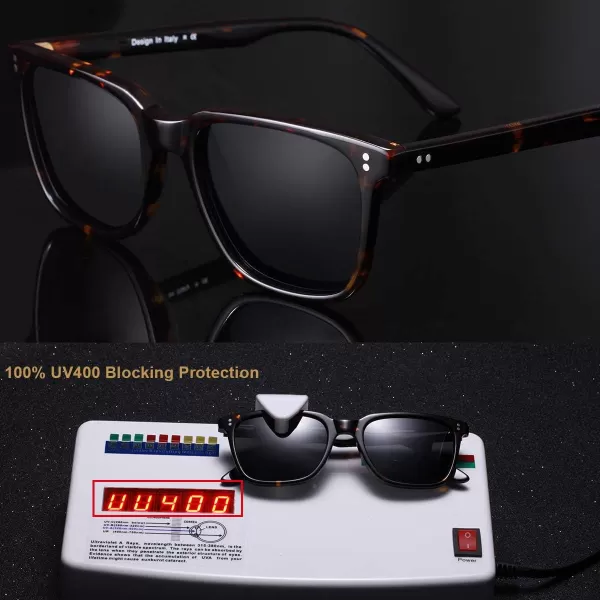 CARFIA Polarized Mens Sunglasses UV400 Protection for Driving Fishing Hiking Golf Outdoor Sport GlassesA2 Grey Lens Tortoise Frame