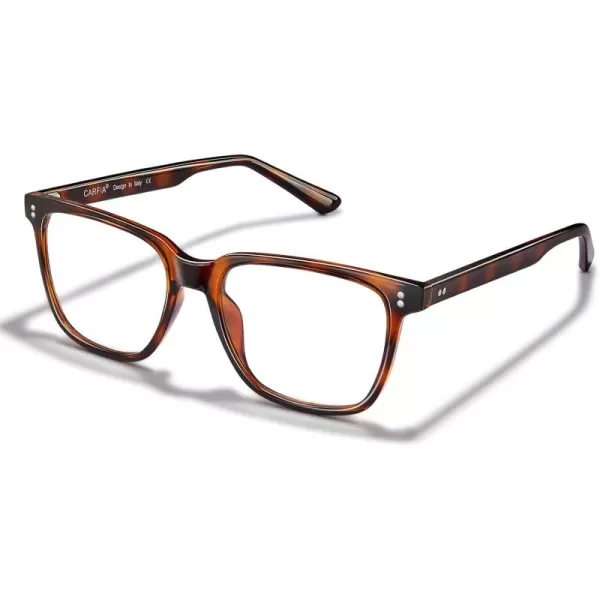 CARFIA Blue Light Blocking Glasses  Square Eyeglasses Filter Blue Ray Computer Game Glasses CA5354C Tortoise Frame Blue Light Glasses