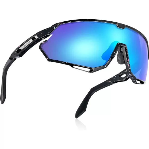 CARFIA Polarized Cycling Glasses Sport Sunglasses for Men 100 UV Blocking Goggles SunglassesBlue