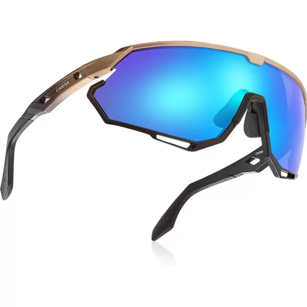 CARFIA Polarized Cycling Glasses Sport Sunglasses for Men 100 UV Blocking Goggles SunglassesMulticolor