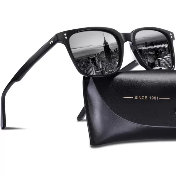 CARFIA Polarized Mens Sunglasses UV400 Protection for Driving Fishing Hiking Golf Outdoor Sport GlassesA2 Grey Lens