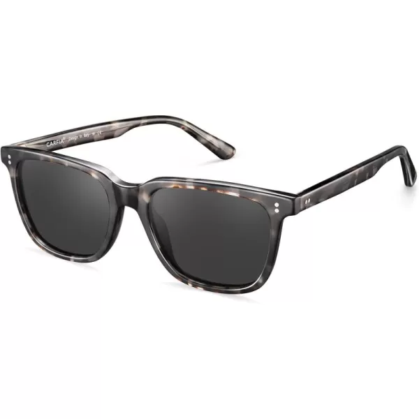 CARFIA Polarized Mens Sunglasses UV400 Protection for Driving Fishing Hiking Golf Outdoor Sport GlassesA2 Grey Tortoise Frame Grey Lens