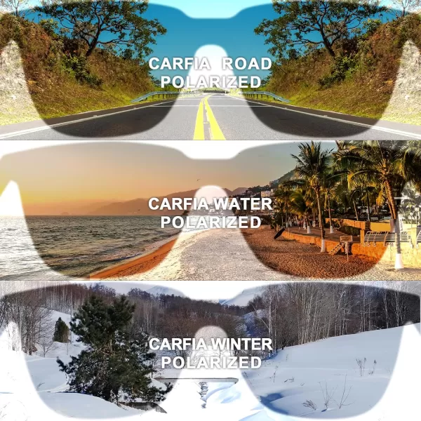CARFIA Acetate Polarized Sunglasses for Women Small Face  AntiGlare UV400 Protection CA535412  Tortoise Frame Grey Lens