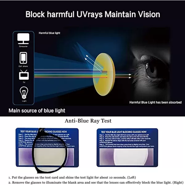 CARFIA Acetate Round Blue Light Blocking Glasses for Women Anti Eye Eyestrain Computer Gaming GlassesWater Color Frame