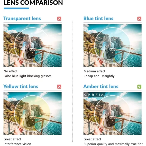 CARFIA Blue Light Glasses for Women Round Frame UV Protection Anti Eyestrain Computer Gaming GlassesC2 Tortoise Frame1