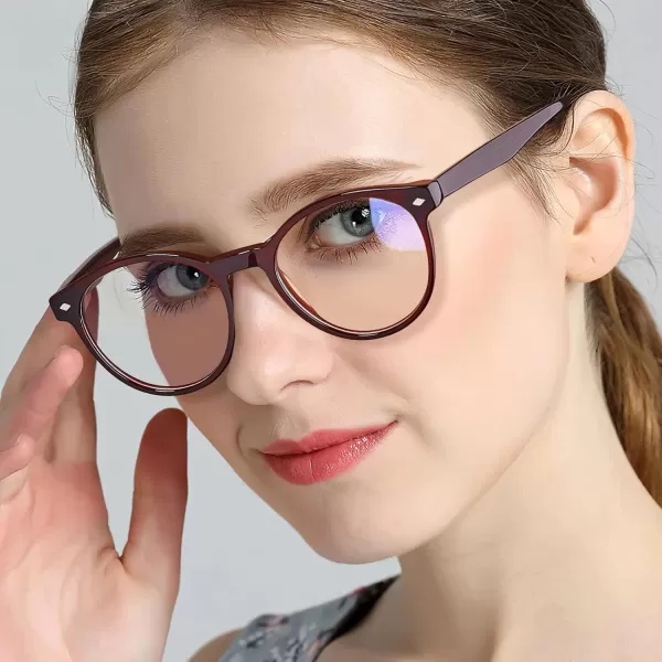 CARFIA Nonprescription Eyeglasses Womens Glasses Frames ampamp Clip on Magnetic Polarized Sunglasses Lens CF5007