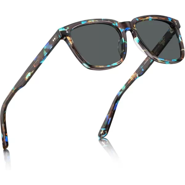 5 - Blue Tortoise Frame Grey Lens