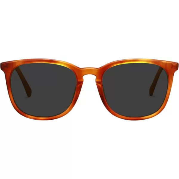 CARFIA Big Fashion Polarized Womens Sunglasses UV Protection Outdoor Driving Eyewear CA5358Brown Frame Grey Lens