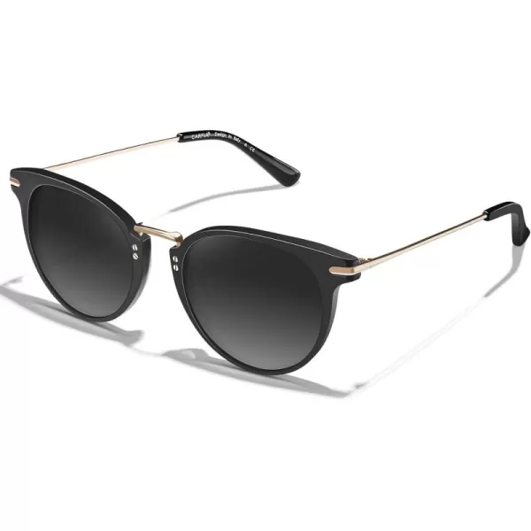 1. Black Frame Grey Gradient Lens