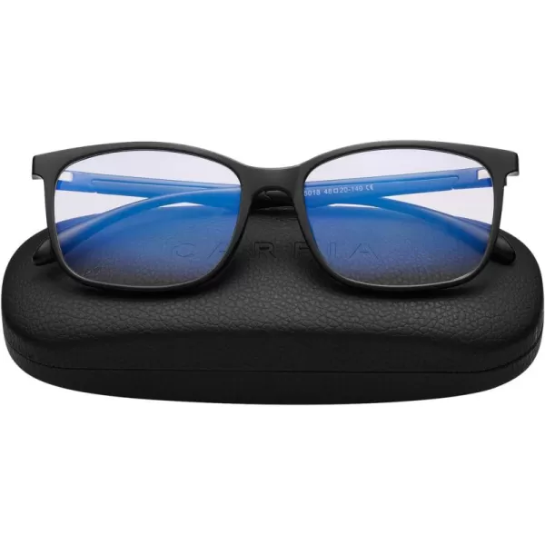 CARFIA Stylish Blue Light Blocking Glasses  Lightweight Eyeglasses Filter Blue Ray Computer Game Glasses wCaseBlack Frame
