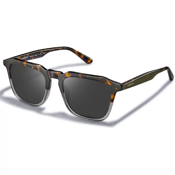 CARFIA Acetate Polarized Mens Sunglasses UV Protection Retro Fashion Cool Glasses