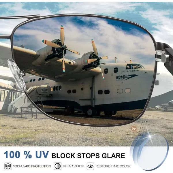 CARFIA Polarized Sunglasses for Men UV400 Protection Durable Acetate Temple Metal Frame Driving Fishing Glasses CA53972  Polished Gun Frame Grey Lens