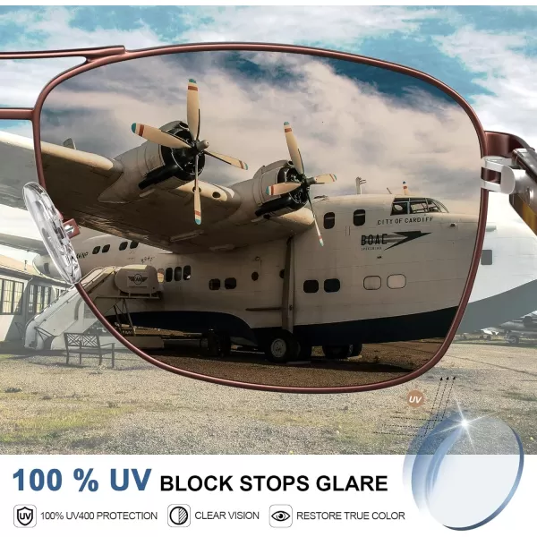 CARFIA Polarized Sunglasses for Men UV400 Protection Durable Acetate Temple Metal Frame Driving Fishing Glasses CA53973  Matte Gun Frame Brown Gradient Lens