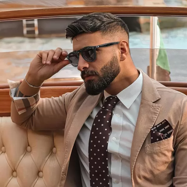 CARFIA Retro Mens Sunglasses Polarized UV400 Protection Small Round Acetate Italian Luxury Style Driving Shades3black Frame Gray Lens