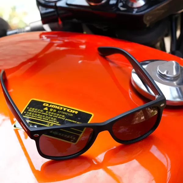 CARFIA Square Polarized Sunglasses for Men Women UV Protection Classic Retro Vintage TR90 Frame Outdoor Driving Sun GlassesBlack Frame Black Lens