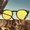imageCARFIA Acetate Mens Nighttime Driving Glasses Retro Round Frame Night Vision Goggles Reduce Headlight Glare Ehance Clarity1  Tortoise Frame Yellow Lensnight Vision
