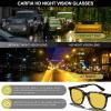 imageCARFIA Acetate Polarized Night Vision Glasses for Men Nighttime Yellow Lenses Safety Driving Sunglasses UV400 Protection1 Tortoise Frame Yellow Lensnight Vision