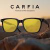imageCARFIA Acetate Polarized Night Vision Glasses for Men Nighttime Yellow Lenses Safety Driving Sunglasses UV400 Protection2 Black Frame Yellow Lensnight Vision