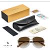 imageCARFIA Pilot Polarized Sunglasses for Men UV400 Protection Acetate Tortoise Arms CA3216Brown Gradient Lens Acetate Tortoise Arm